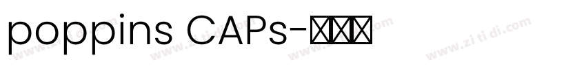 poppins CAPs字体转换